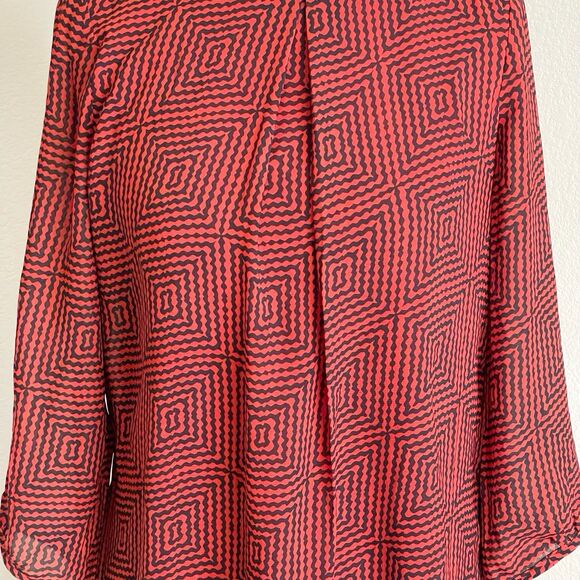 H&M Womens Dress Shift Size 6 Chevron Y2k 2000's Retro Preppy Geek Punkcore - Picture 4 of 11